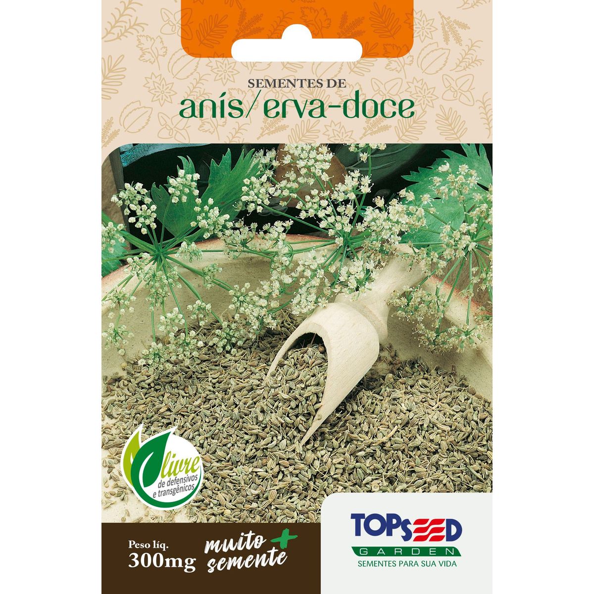 Semente Erva Anis/Erva-Doce, marca Topseed Garden - Foto Principal