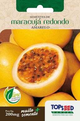 Semente Horta Maracuj Redondo, Amarelo