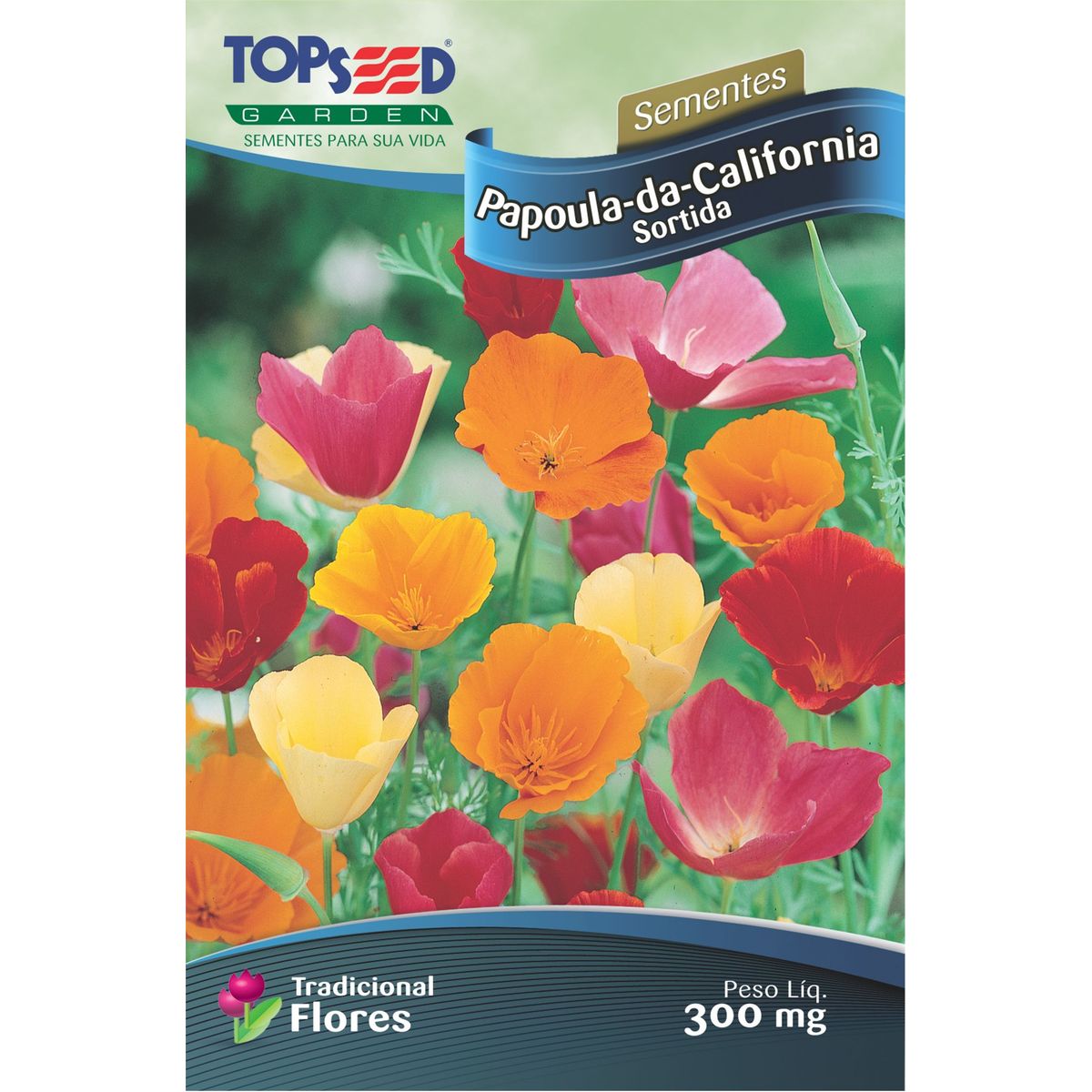Semente Flor Papoula-Califórnia, Sortida, marca Topseed Garden - Foto Principal