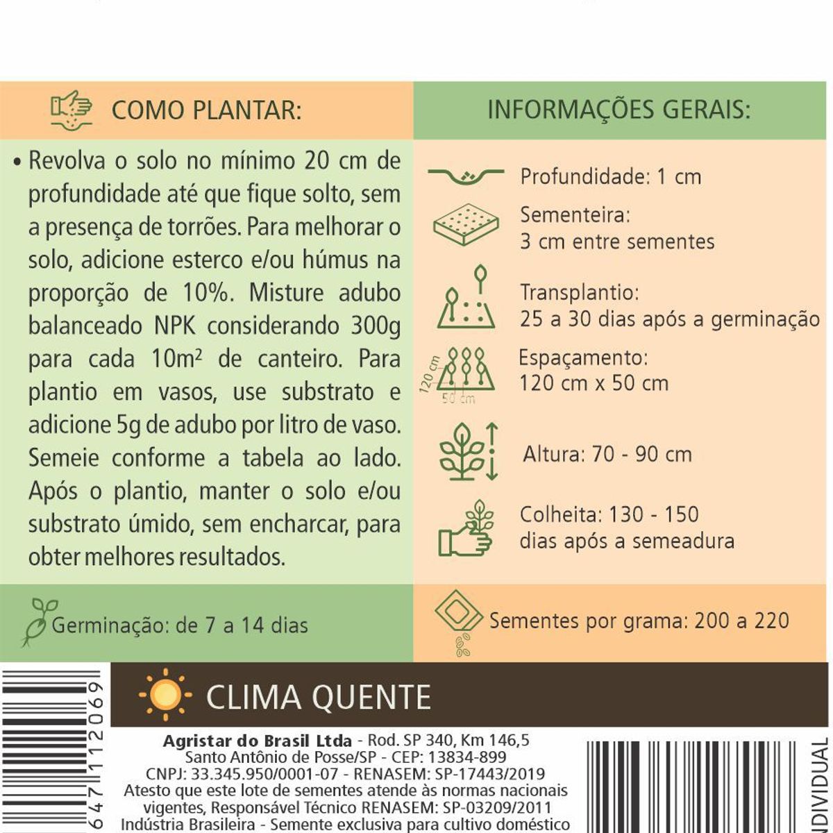 Semente Horta Pimenta Habanero, marca Topseed Garden - Foto 2