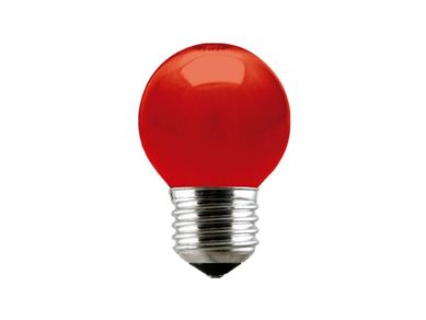 Lmpada Incandescente Bolinha Vermelho 15W 220V  