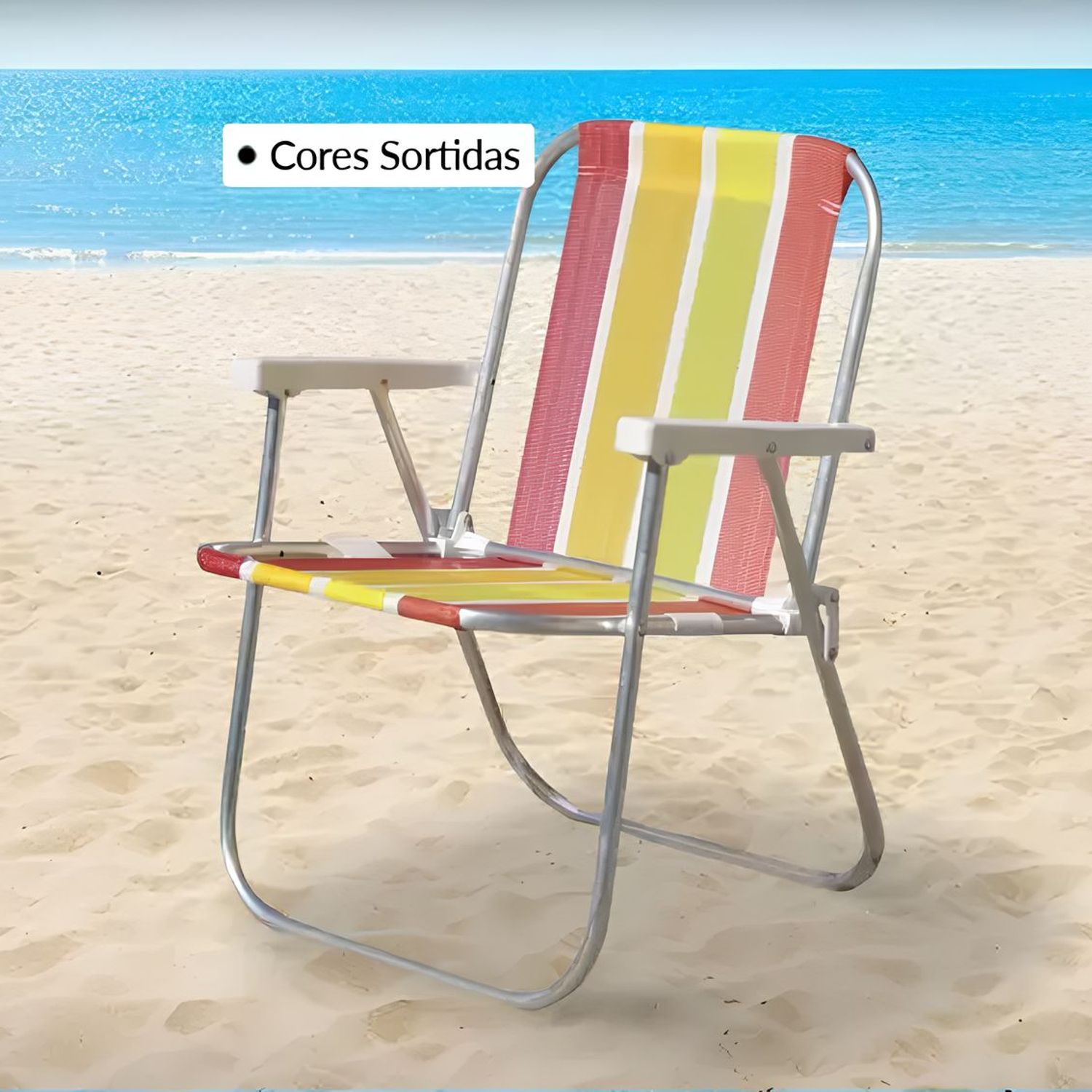 Cadeira de Praia Alta Varanda 67x57x6cm Sortido | Sodimac