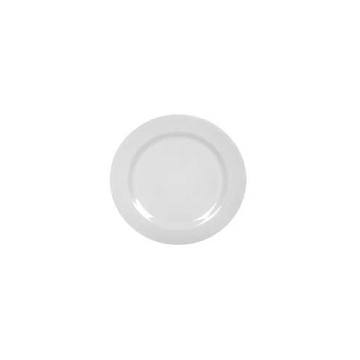 Prato Sobremesa Melamine, Branco, 18cm, marca Yazi - Foto Principal
