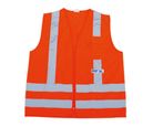Colete 1 Bolso Refletivo Tamanho M, Laranja