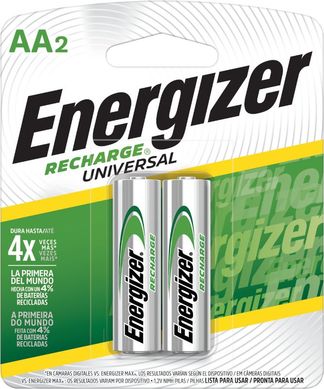 Pilha Pequena AA Recarregvel 2000Mah com 2 Unidades