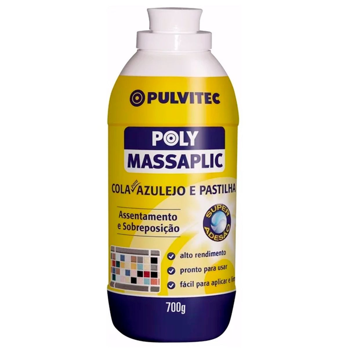 Cola Azulejo Massaplic Fa 020, 700g, marca Pulvitec - Foto Principal