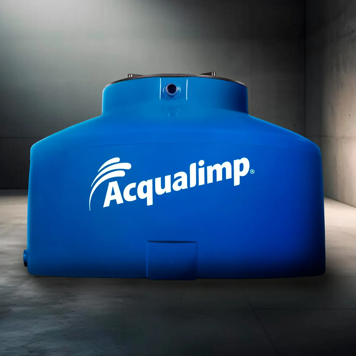 Caixa De Água 1.750L Polietileno Água Protegida Tampa Rosca Azul, marca Acqualimp - Foto 2