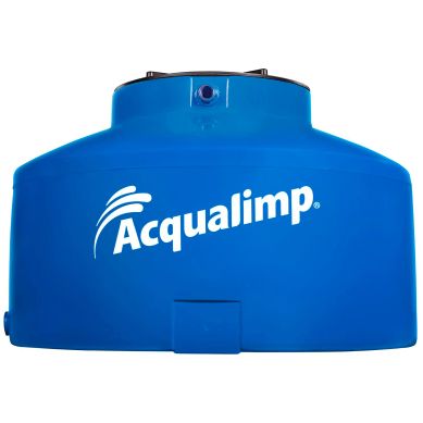 Caixa De gua 1.500L Polietileno gua Protegida Tampa Rosca Azul