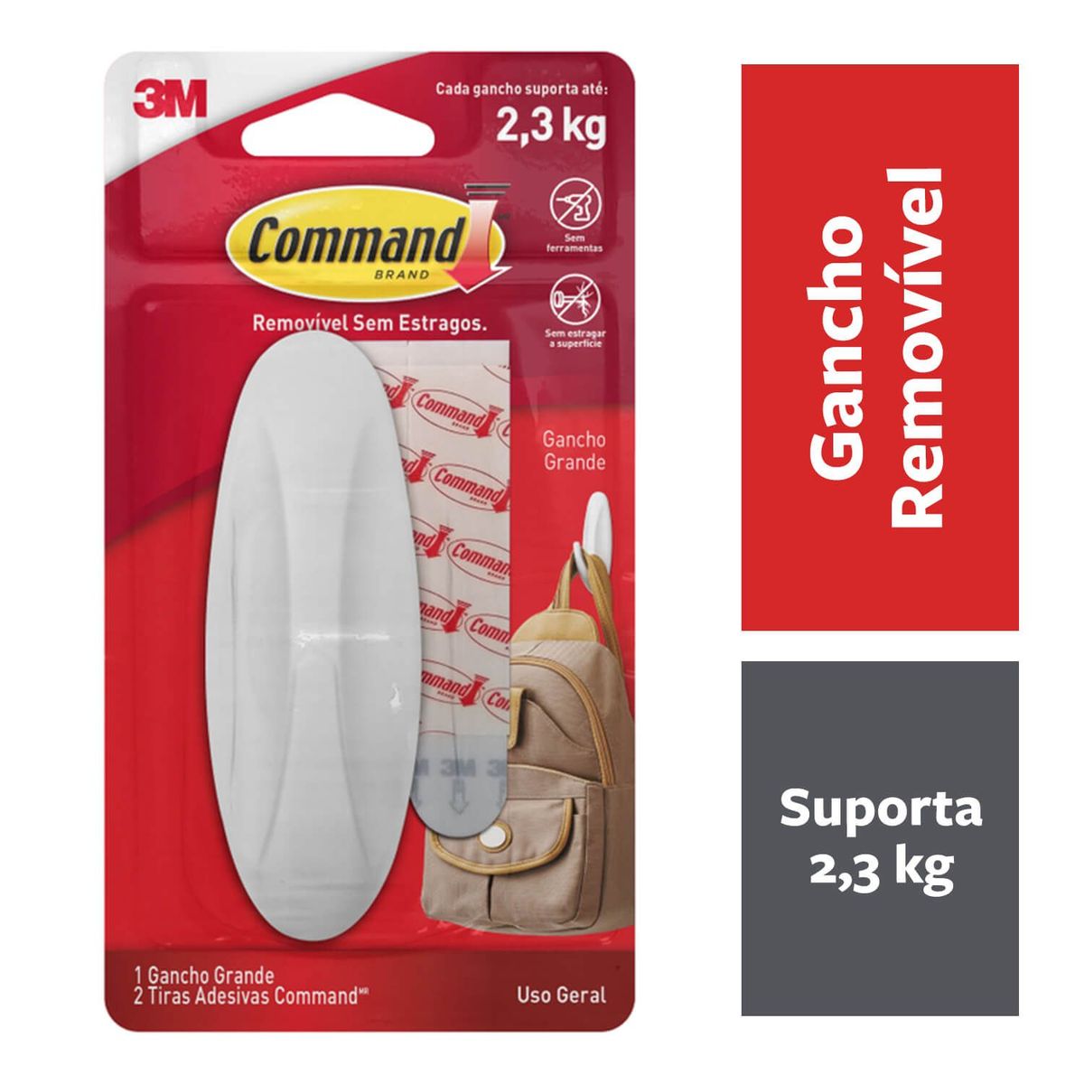 Gancho Design Grande 3M, marca 3m - Foto Principal