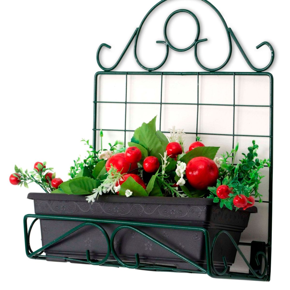 Parede Floreira De Tulipa Verde 17x37,5x43cm Alambre, marca Alambre - Foto 2