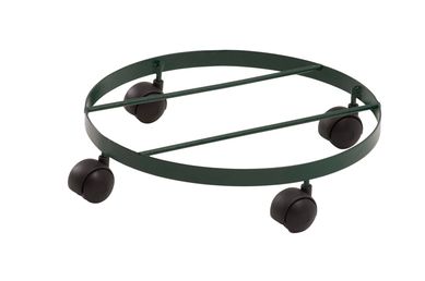 Suporte para Vasos Single com 4 Rodas Marrom 32cm