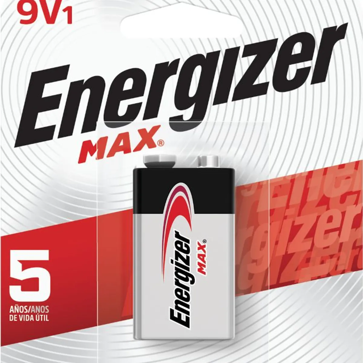 Bateria 9V Max Alcalina com 1 Unidade, marca Energizer - Foto Principal