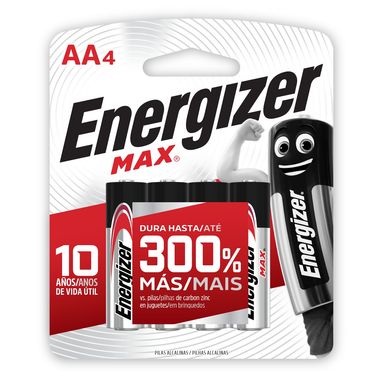 Pilha Pequena Aa Max Alcalina com 4 Unidades