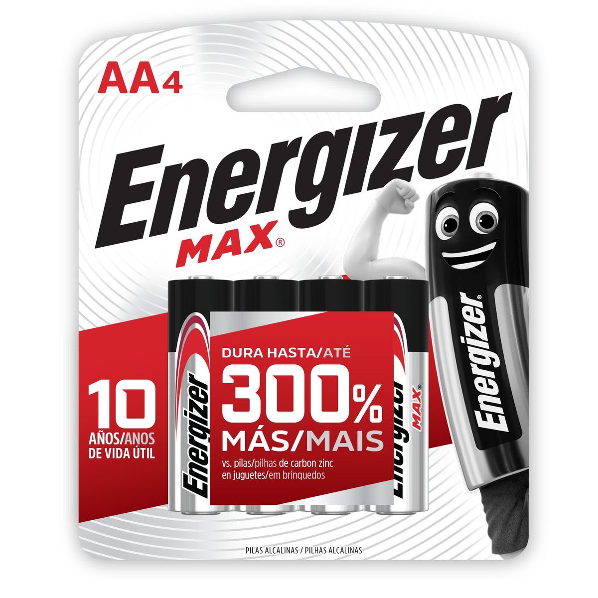 Pilha Pequena Aa Max Alcalina com 4 Unidades, marca Energizer - Foto Principal