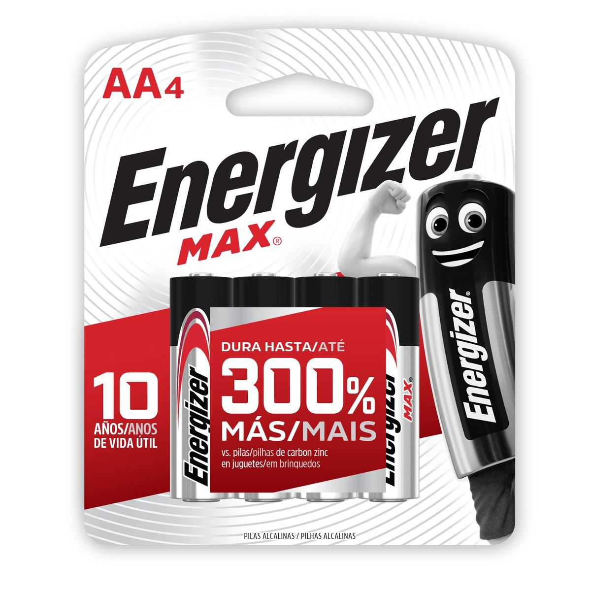 Pilha Pequena Aa Max Alcalina com 4 Unidades, marca Energizer - Foto Principal