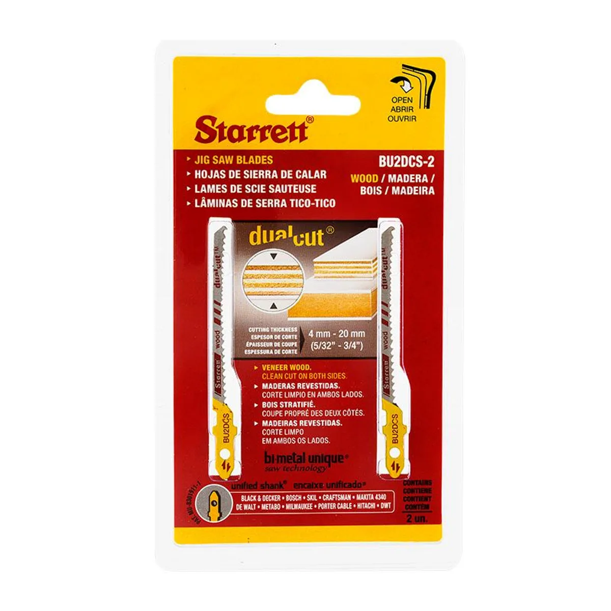 Serra Tico Tico Dual Cut Com 2 Unidades, Amarelo, marca Starrett - Foto 2