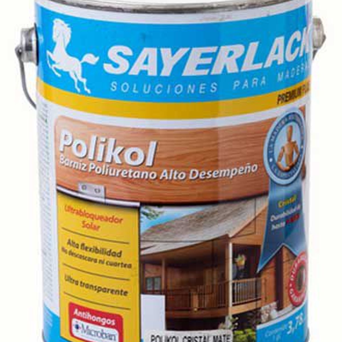 Verniz Polikol Acetinado 3,6L Transparente Sayerlack, marca Sayerlack - Foto 2