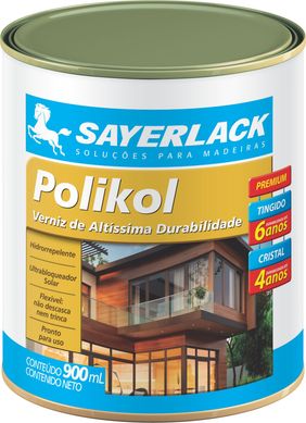 Verniz Polikol Brilhante 0,9L Interior e Exterior Transparente 