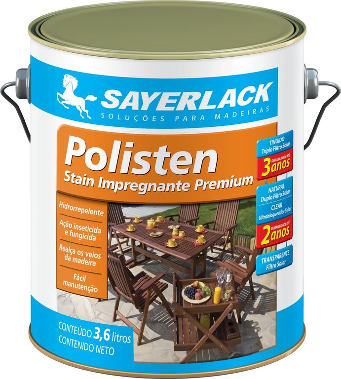 Verniz Stain Polisten 3,6L Natural Sayerlack | Sodimac