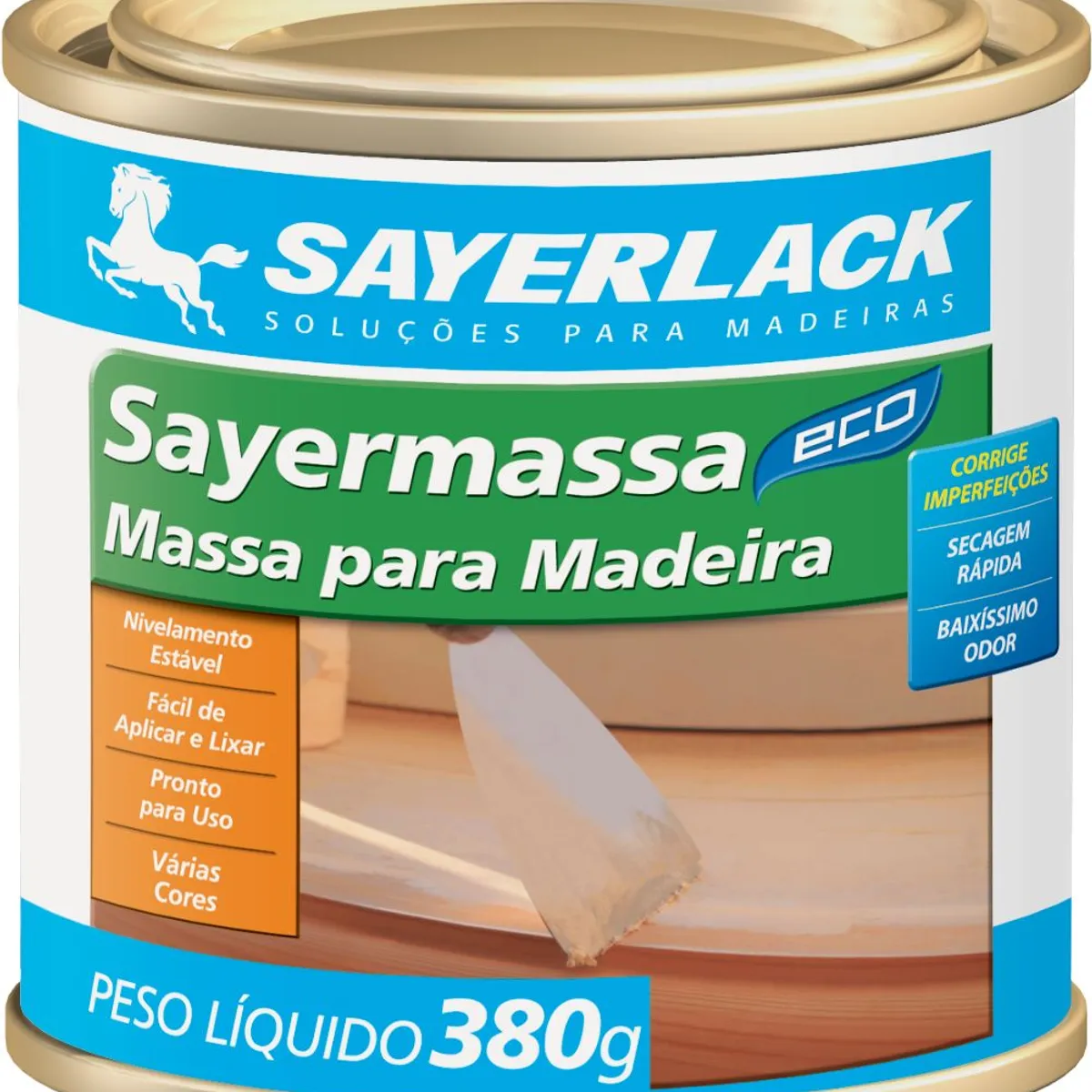 Massa para Madeira Sayermassa Eco 380g Mogno Sayerlack, marca Sayerlack - Foto Principal
