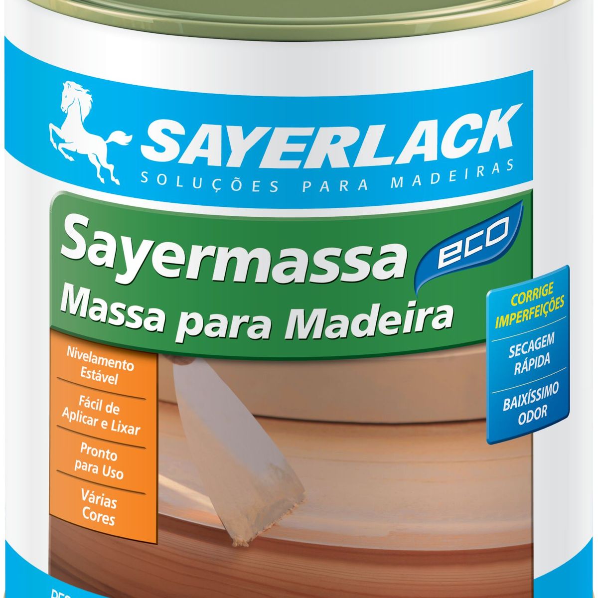 Massa para Madeira Sayermassa Eco 1,5kg Cerejeira Sayerlack, marca Sayerlack - Foto Principal