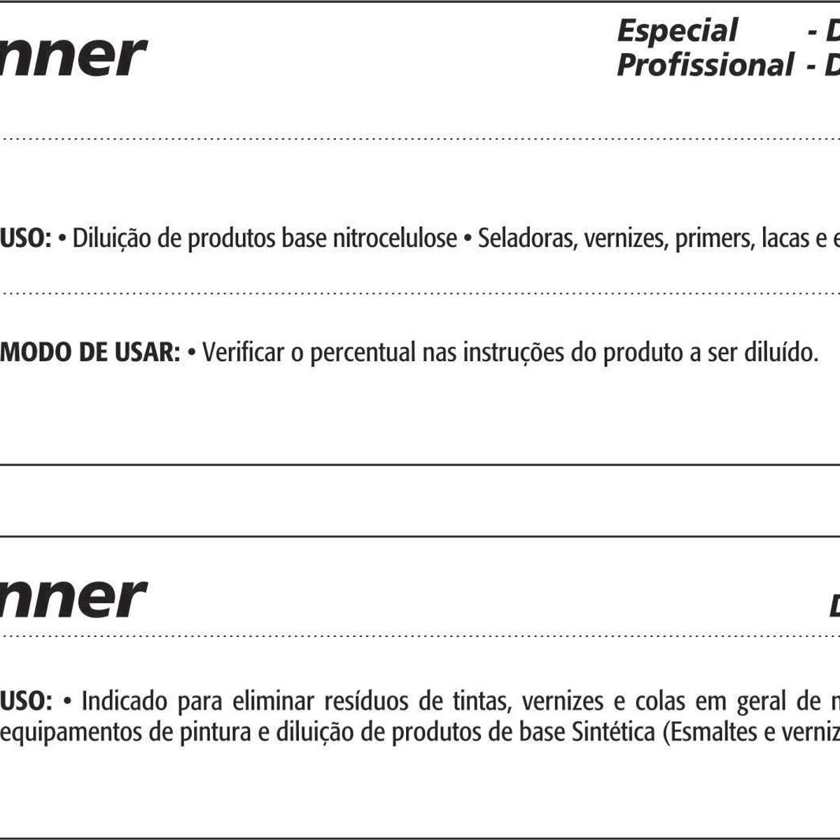Sayerlack - Thinner Profissional 5L Transparente Sayerlack