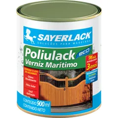 Verniz Marítimo Poliulack Eco 0,9L Exterior Transparente Sayerlack