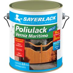 Verniz Marítimo Poliulack Eco 3,6L Exterior Transparente Sayerlack