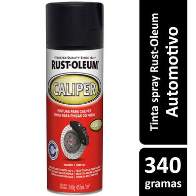Tinta Spray Brilhante Automotivo Pina de Freio 340ml Preto
