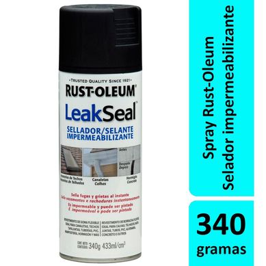 Tinta Spray Selador Leak Seal 340ml Preto