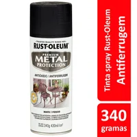 Tinta Spray Fosco Metal Protection 340ml Preto