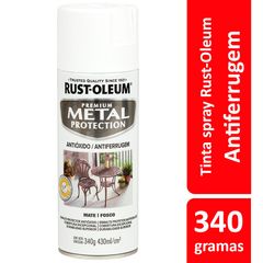 Tinta Spray Fosco Metal Protection 340ml Branco