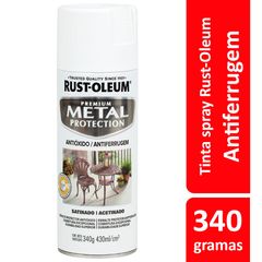 Tinta Spray Acetinado Metal Protection 340ml Branco
