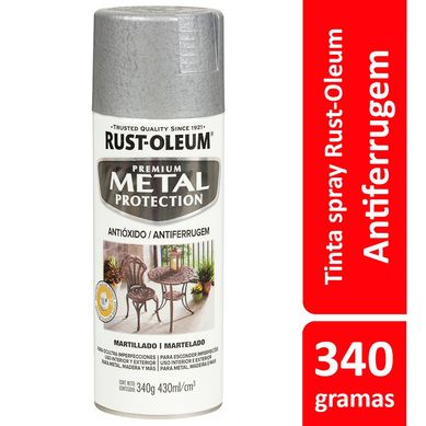 Tinta Spray Martelado Metal Protection 340ml Prata