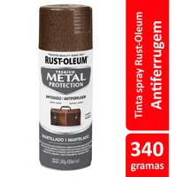 Tinta Spray Martelado Metal Protection 340ml Marrom