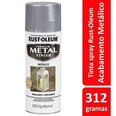Tinta Spray Brilhante Metal Protection 312ml Alumnio