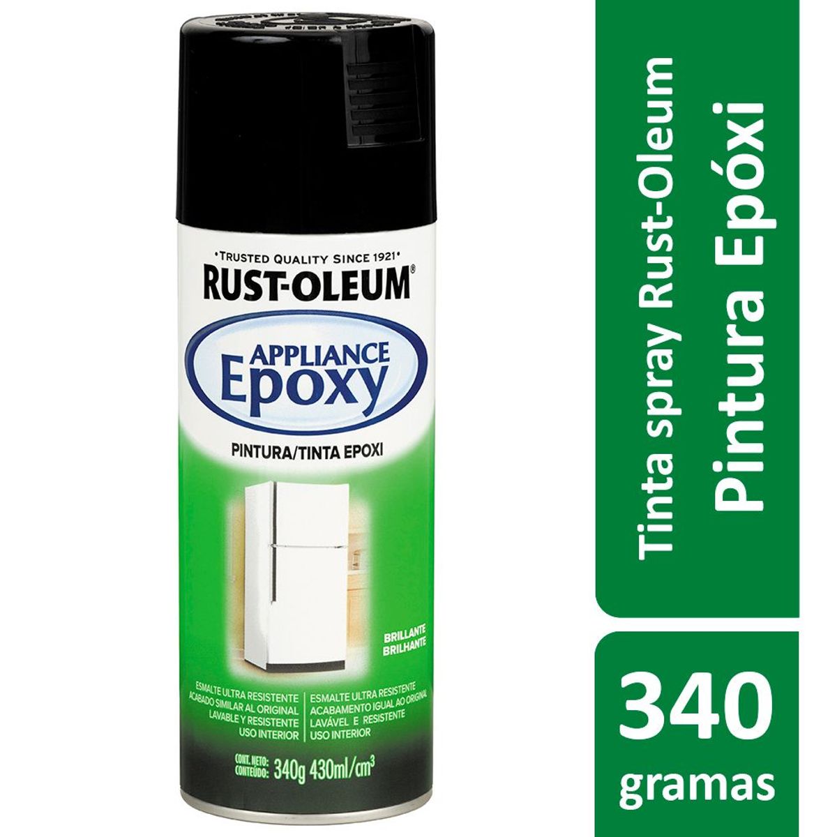 Tinta Spray Brilhante Speciality Eletrodomésticos 430ml Preto, marca Rust-Oleum - Foto Principal