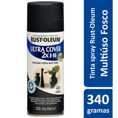 Tinta Spray Fosco Ultra Cover 430ml Preto