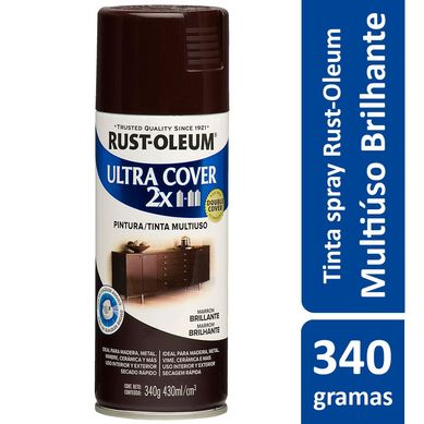 Tinta Spray Brilhante Ultra Cover 430ml Marrom