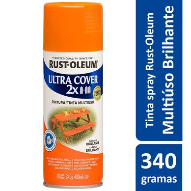 Tinta Spray Brilhante Ultra Cover 430ml Laranja