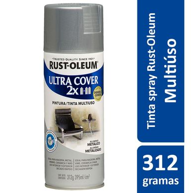 Tinta Spray Brilhante Ultra Cover 430ml Alumnio