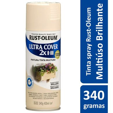 Tinta Spray Brilhante Ultra Cover 430ml Branco Navajo