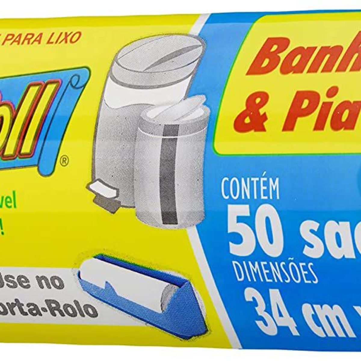 Saco de Lixo para Banheiro e Pia com 50 Unidades 40x22cm Branco Dover-Roll, marca Dover-Roll - Foto 2