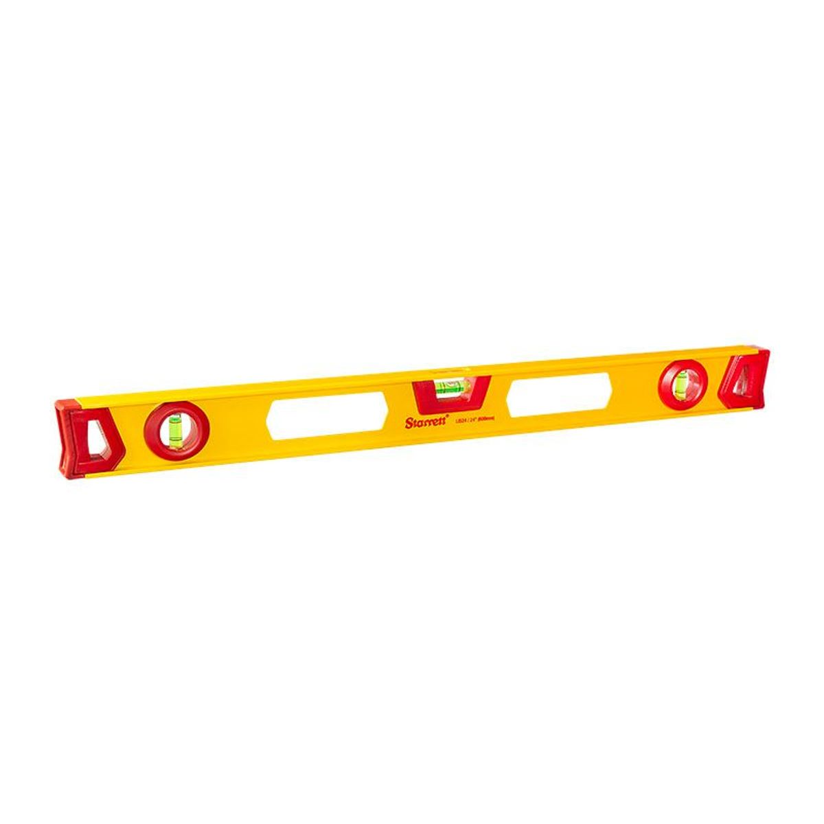 Nível de Alumínio com Perfil I 600mm 24 " Amarelo Starrett, marca Starrett - Foto Principal