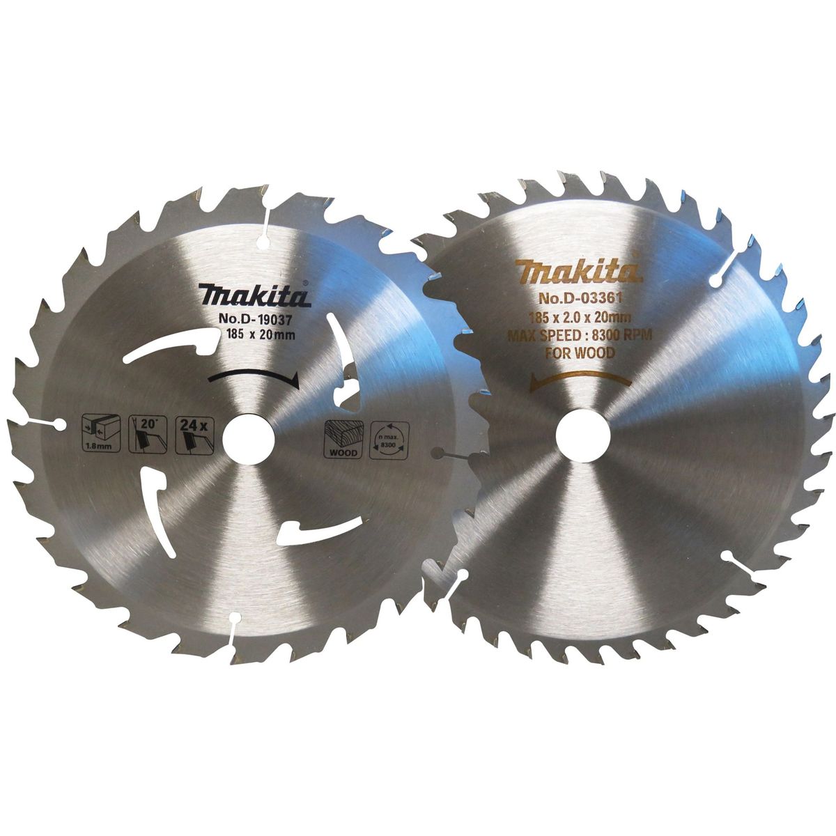 Makita - Conjunto de Lâmina Para Serra Circular 7 1/4Polegadas, Cobre