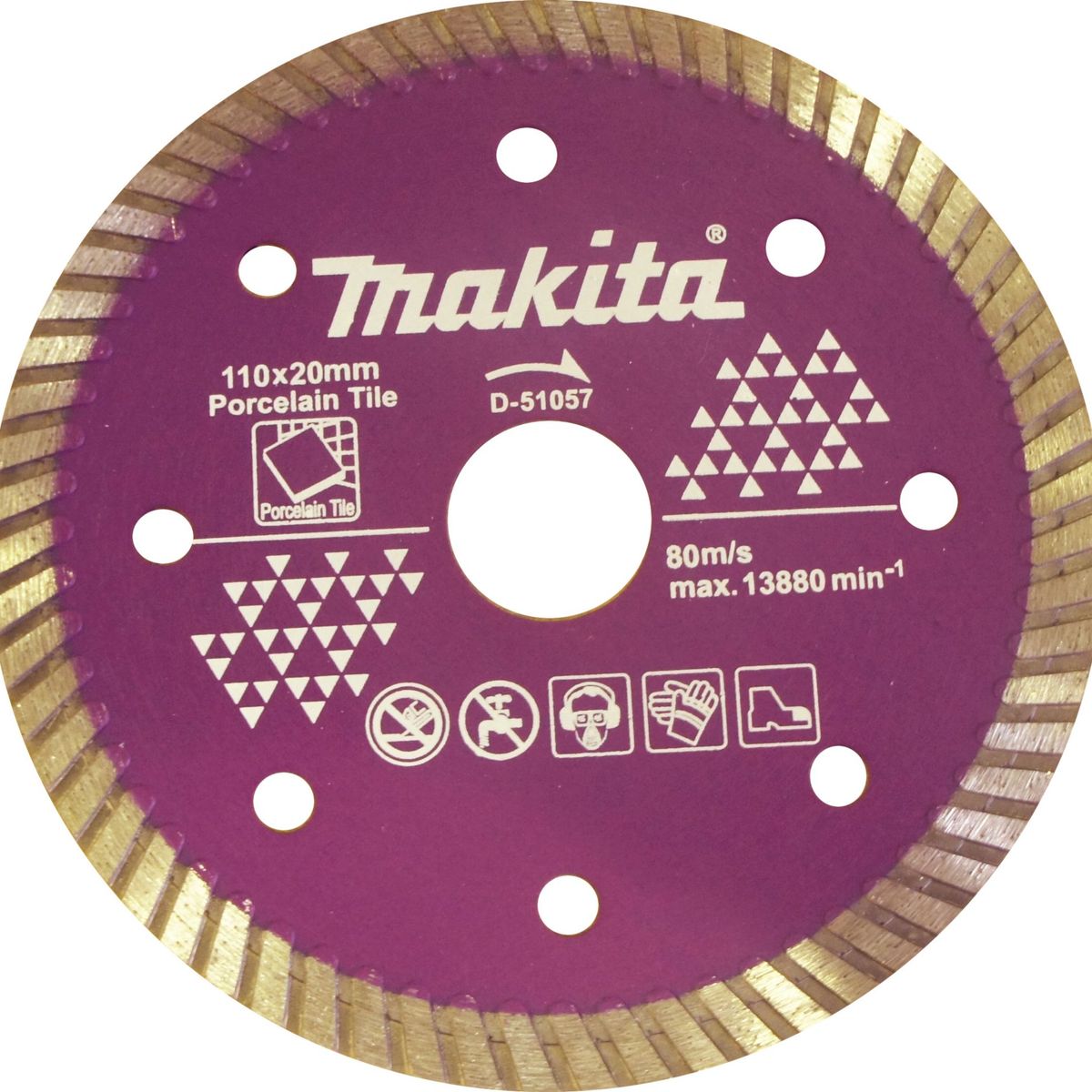 Disco Diamantado Turbo, Azul, 110X20X1.3mm, marca Makita - Foto Principal