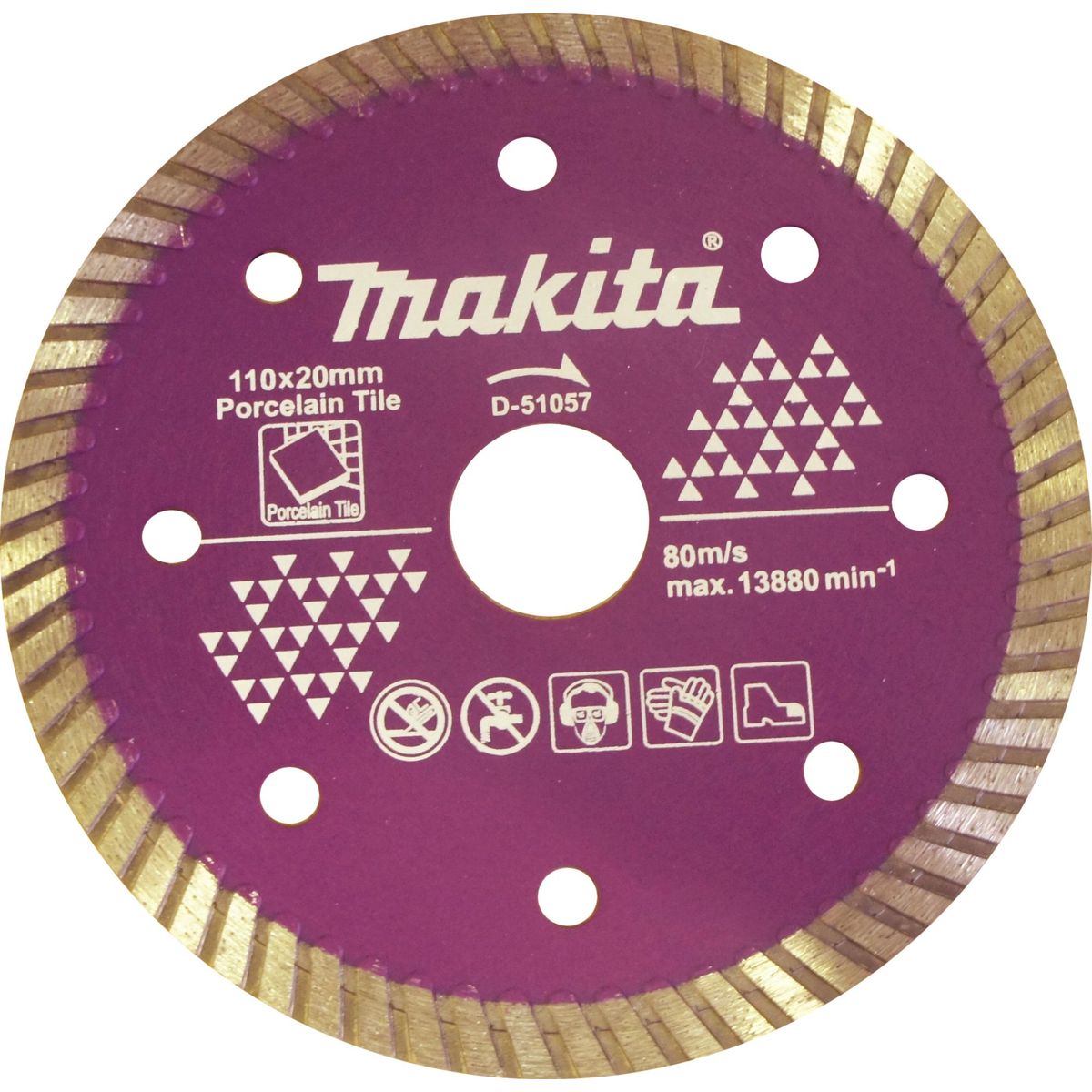 Disco Diamantado Turbo, Azul, 110X20X1.3mm, marca Makita - Foto Principal