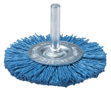 Escova de Nylon Fino Tp Roda, Azul, 75X6mm