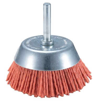 Escova de Nylon Grosso Tp Copo, Laranja, 75X6mm
