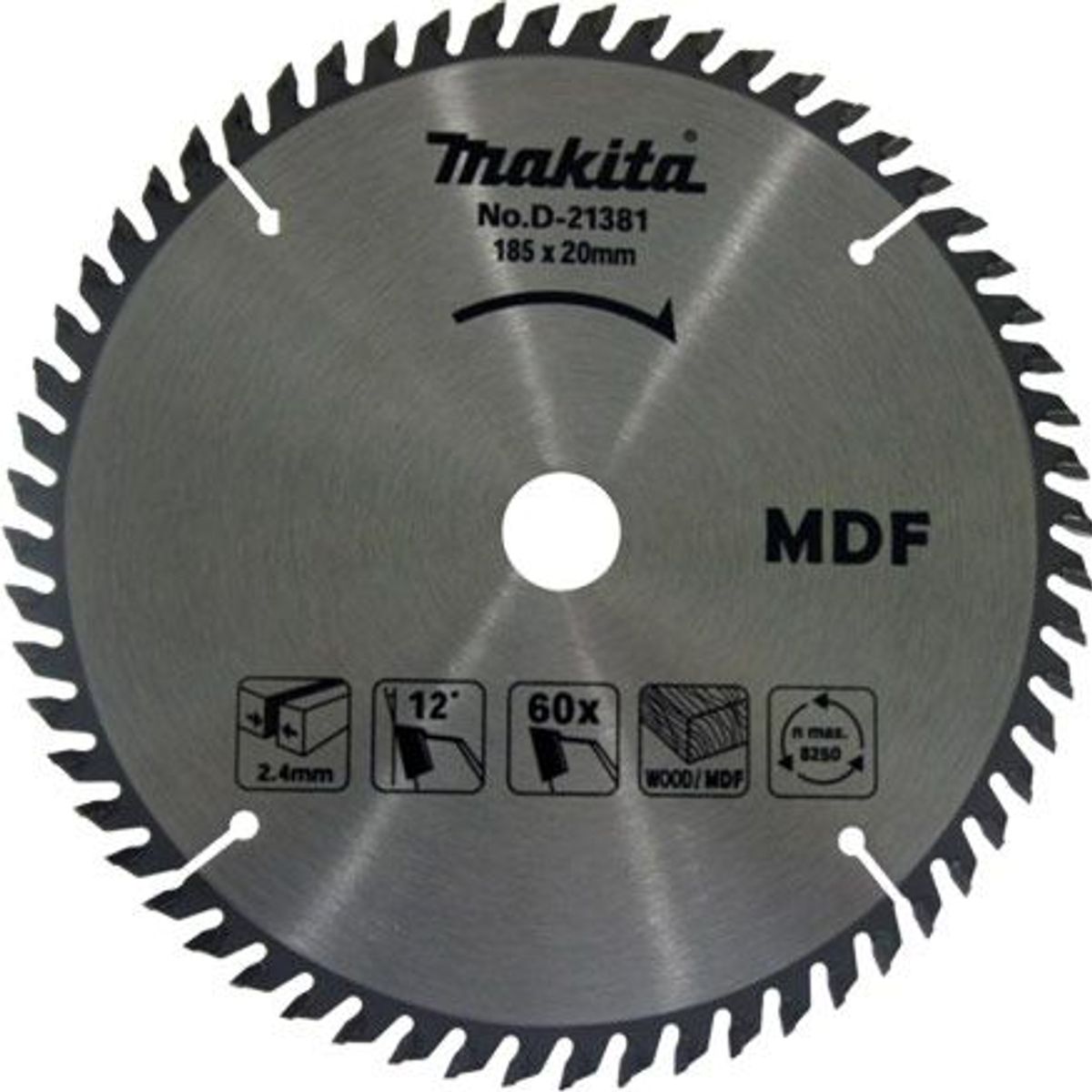 Lâmina de Serra Tico Tico 100T Al, Prata, 260X25.4X2.6, marca Makita - Foto Principal